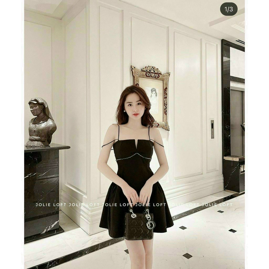 ĐẦM CÚP NGỰC 2 DÂY CÓ MÚT ĐÍNH DÂY ĐÁ