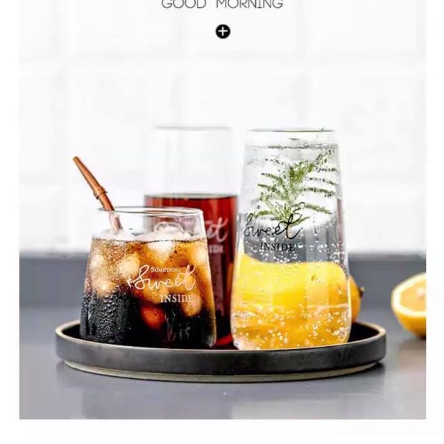 Cốc sinh tố , ly thủy tinh sweet inside chịu nhiệt