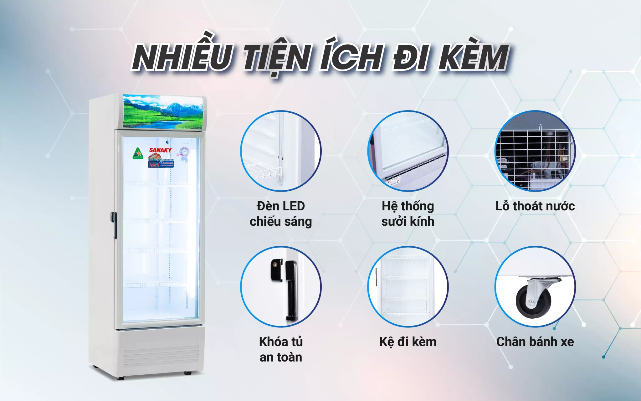 Tủ mát Sanaky VH-5089K3 480 lít - Hàng chính hãng (chỉ giao HCM)