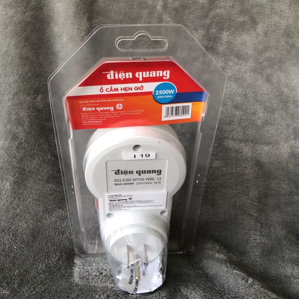 Ổ cắm hẹn giờ Điện Quang ĐQ ESK MT06 WBL 13