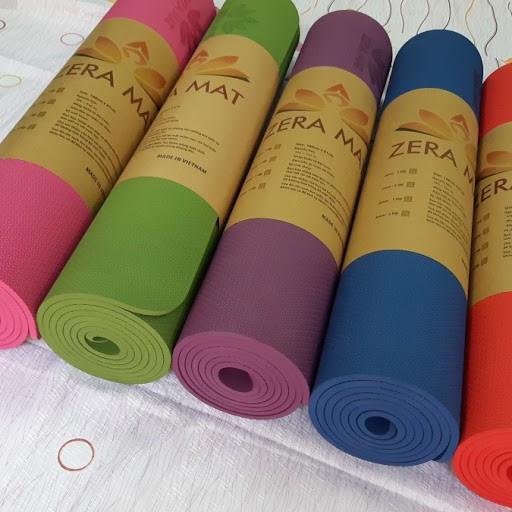 Thảm tập Yoga CHỐNG TRƯỢT 2 lớp cao su TPE cao cấp, miếng tập gym và thể dục tại nhà dày 6mm