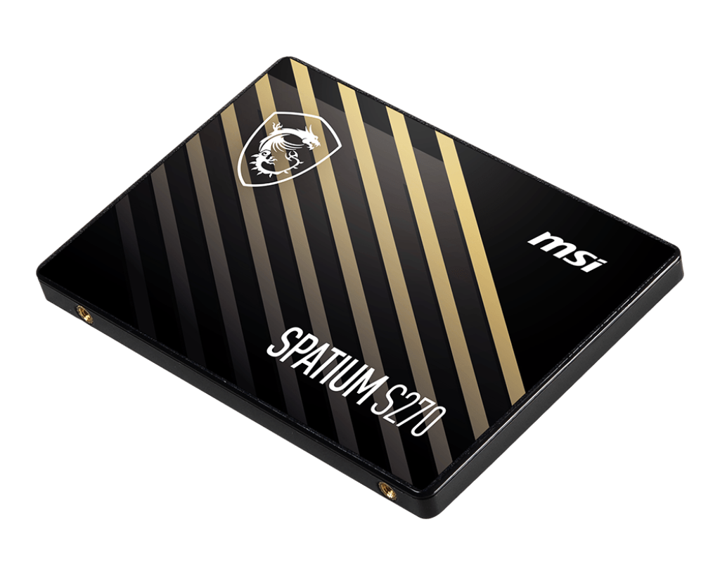 Ổ cứng SSD MSI SPATIUM S270 | Kết nối SATA III | 2.5 Inch | Read 500MB/s - Write 450MB/s | Bảo hành 3 năm | Hàng Chính Hãng