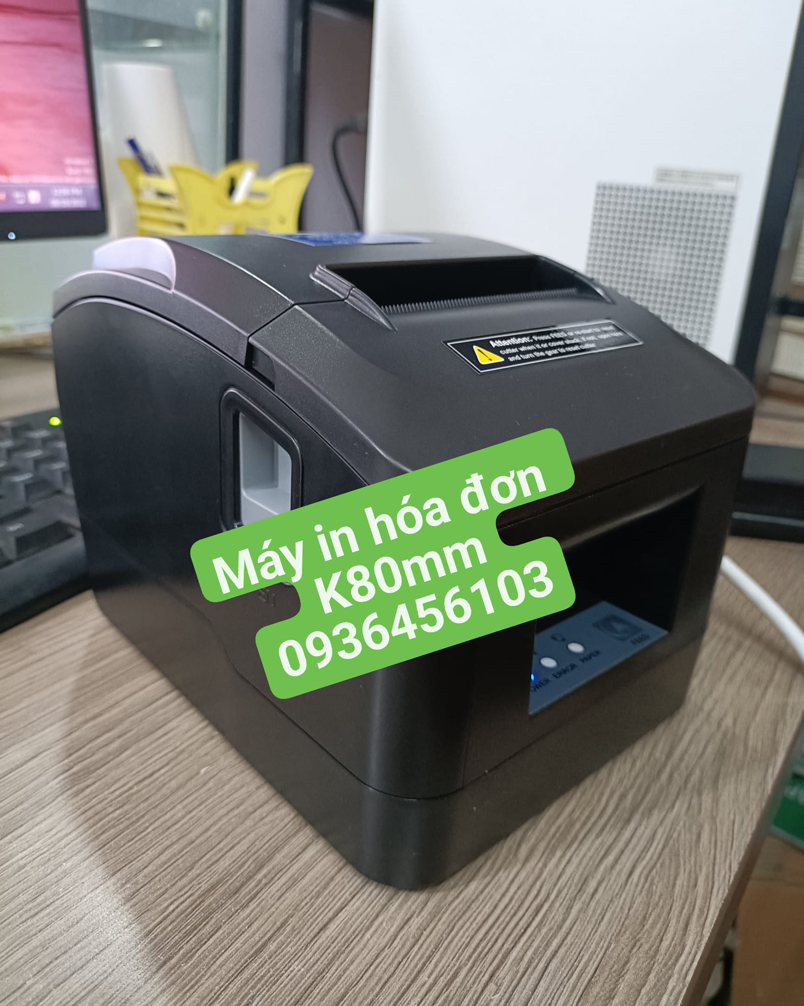 Máy in hóa đơn bán hàng kết nối điện thoại Xprinter K80mm cổng Lan