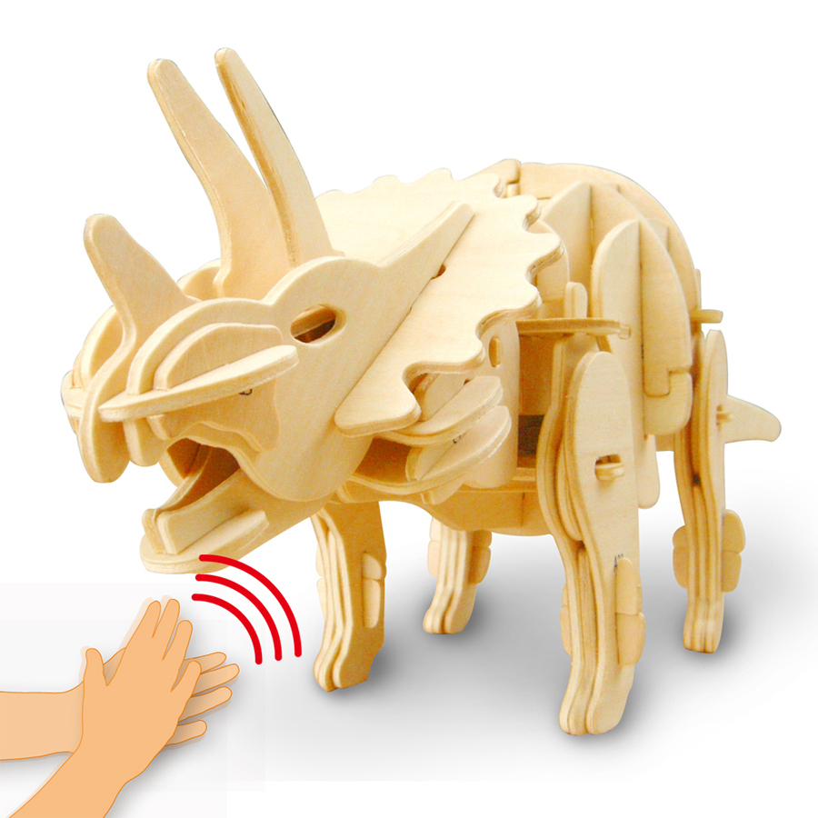 Mô hình Cơ động học Robotic Dinosaurs - Sound Control Triceratops D430