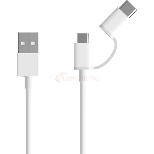 Cáp 2 trong 1 Micro USB - Type-C Xiaomi Mi SJV4083TY SJX01ZM/SJV4082TY SJX02ZM - Hàng chính hãng