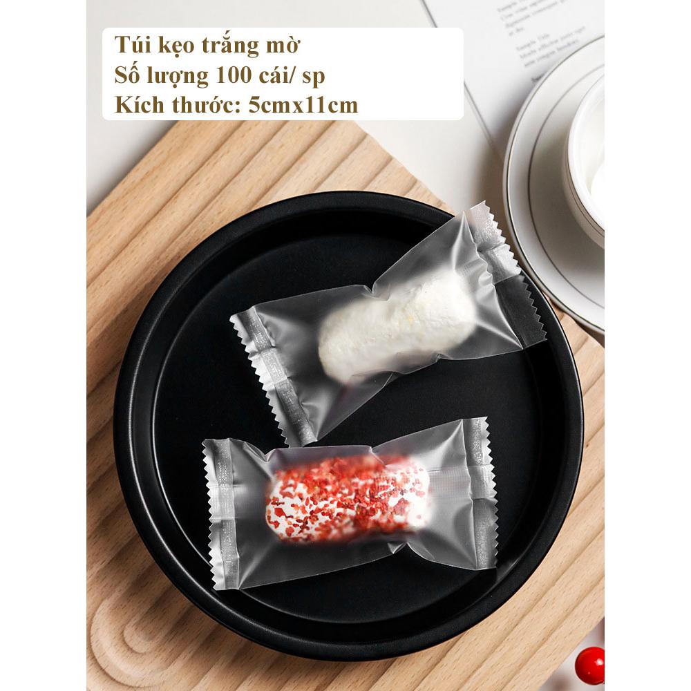 Bao bì kẹo, túi đựng bánh, hoạt tiết chữ tiếng anh 4 in 1 kích thước 5x11 - VUA BAO BÌ