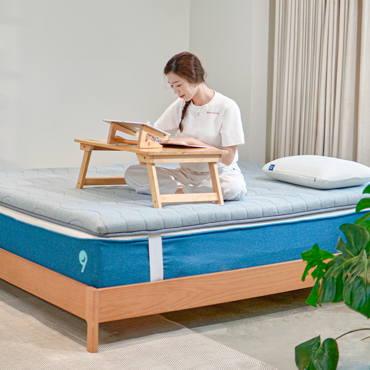 Nệm Trải Sàn Cao Cấp Foam Topper Mate Ru9 - Màu Xám | Lớp Foam Nâng Đỡ | 5 Kích Thước | 07 Ngày 1 Đổi 1