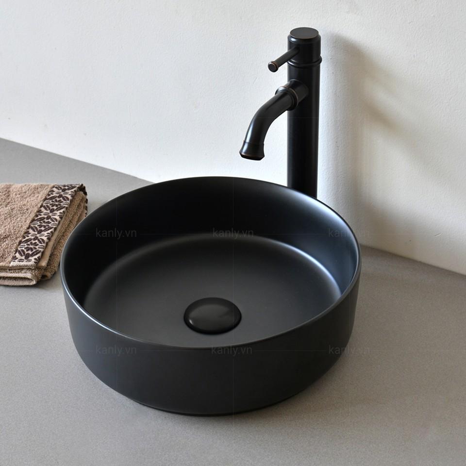 chậu sứ màu-lavabo để bàn Kanly SU522