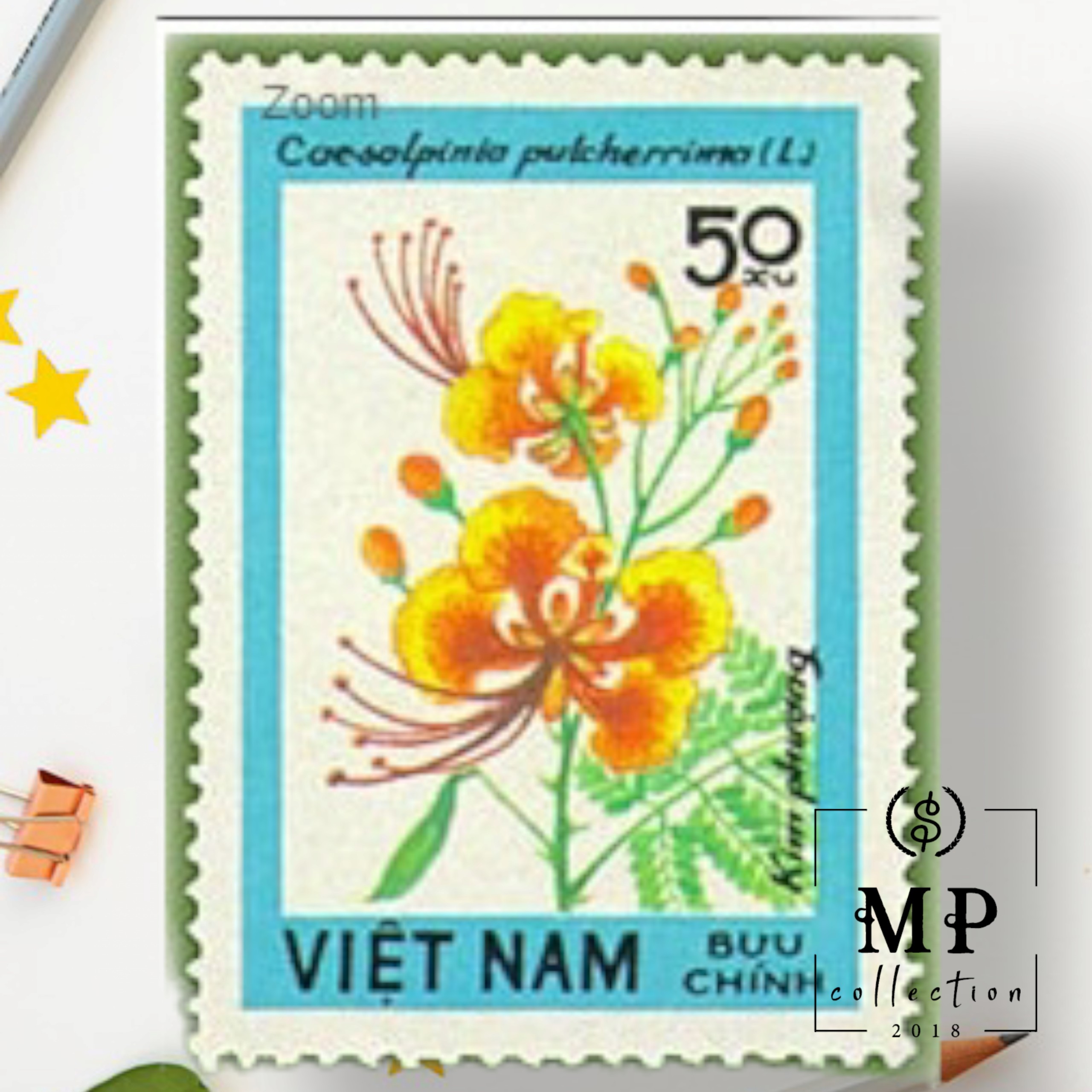 Tem sưu tập MS 435 Tem CTO Việt Nam Hoa rừng 1984