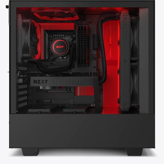 Vỏ Case Máy Tính NZXT H510i Màu Đen Đỏ - Hàng Chính Hãng