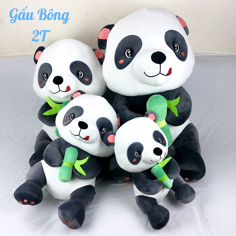 Gấu Bông Gấu Trúc Dễ Thương-Hàng Cao Cấp Gấu Bông 2T- Gối Ôm, Gấu Bông, Đồ Chơi Chất Liệu Bông Gòn Cao Cấp, Vải Nhung Co Giãn, Mềm Mịn, Đàn Hồi