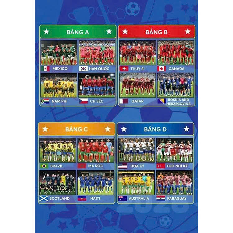 (Bản gấp gọn) LỊCH THI ĐẤU BÓNG ĐÁ WORLD CUP 2026 – ndbooks