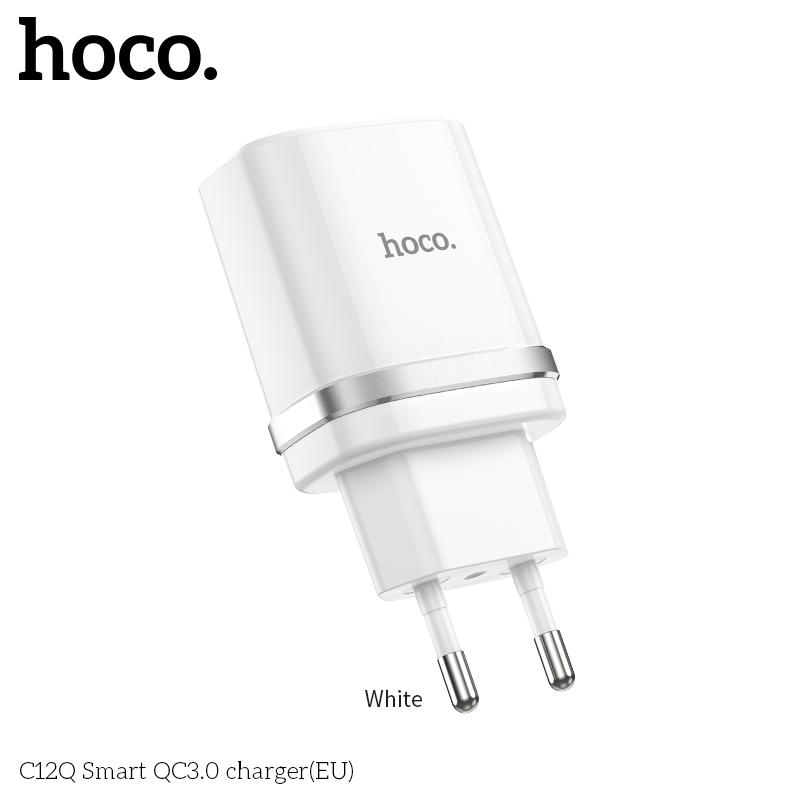 Cốc sạc nhanh 18W Hoco C12Q Smart QC3.0 - Hàng Chính Hãng