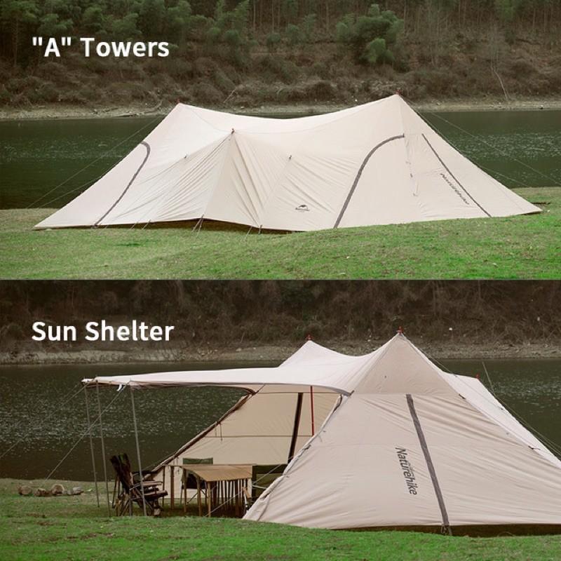 Lều cắm trại 30 người Naturehike Cloud Desk Twin Tower Shelter NH20TM001