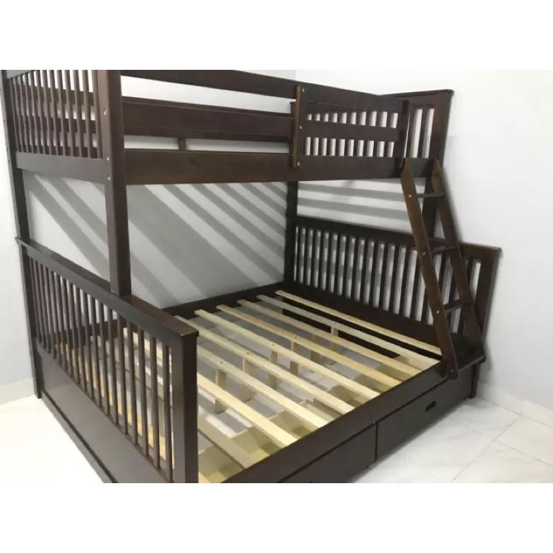 Giường 2 Tầng Gỗ Tự Nhiên 1m2-1m6