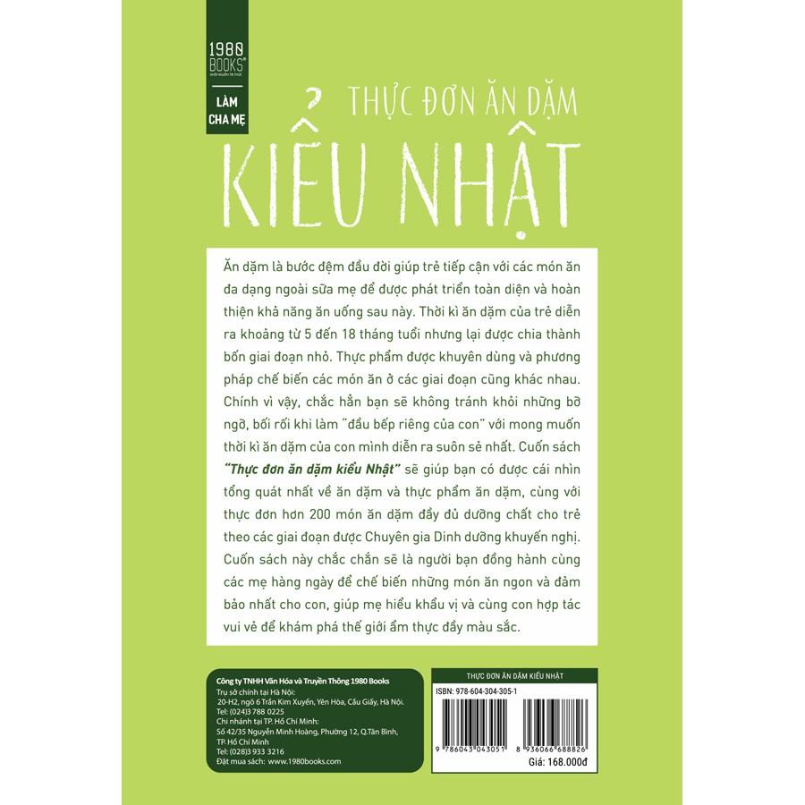 Sách  Thực Đơn Ăn Dặm Kiểu Nhật - BẢN QUYỀN