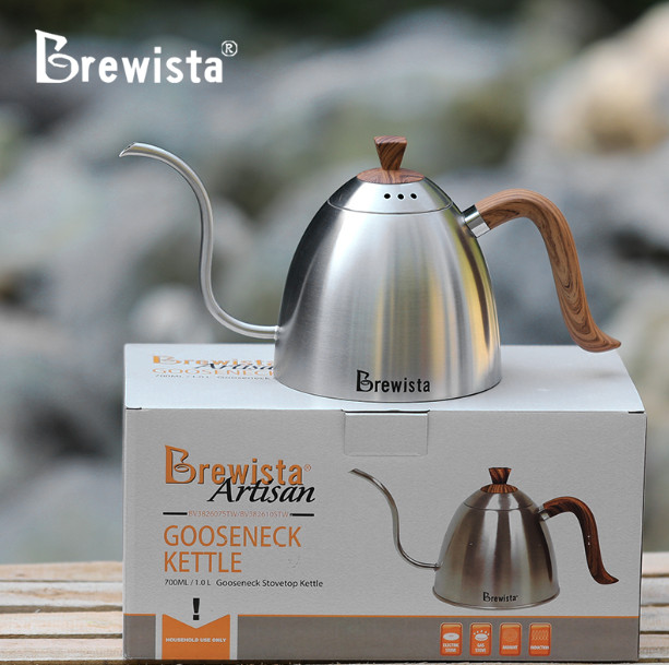 Ấm rót cà phê pour over Brewista 700ml - Màu xám inox