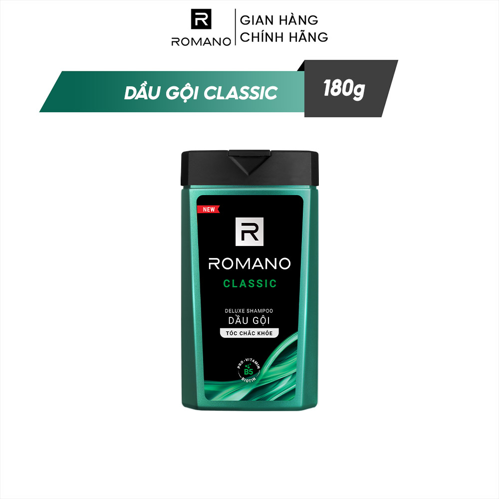 Hình ảnh Dầu gội cao cấp Romano Classic cổ điển lịch lãm tóc chắc khỏe 180gr