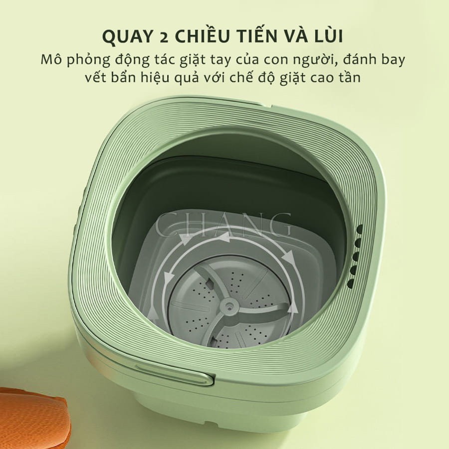 Máy giặt mini gấp gọn DEKE XPB-6L giặt cực sạch tia UV diệt khuẩn kèm lồng vắt tiết kiệm điện nước diện tích - Máy giặt mini giặt đồ trắng khăn tắm đồ lót đồ của bé - Máy giặt nhỏ gọn cho sinh viên