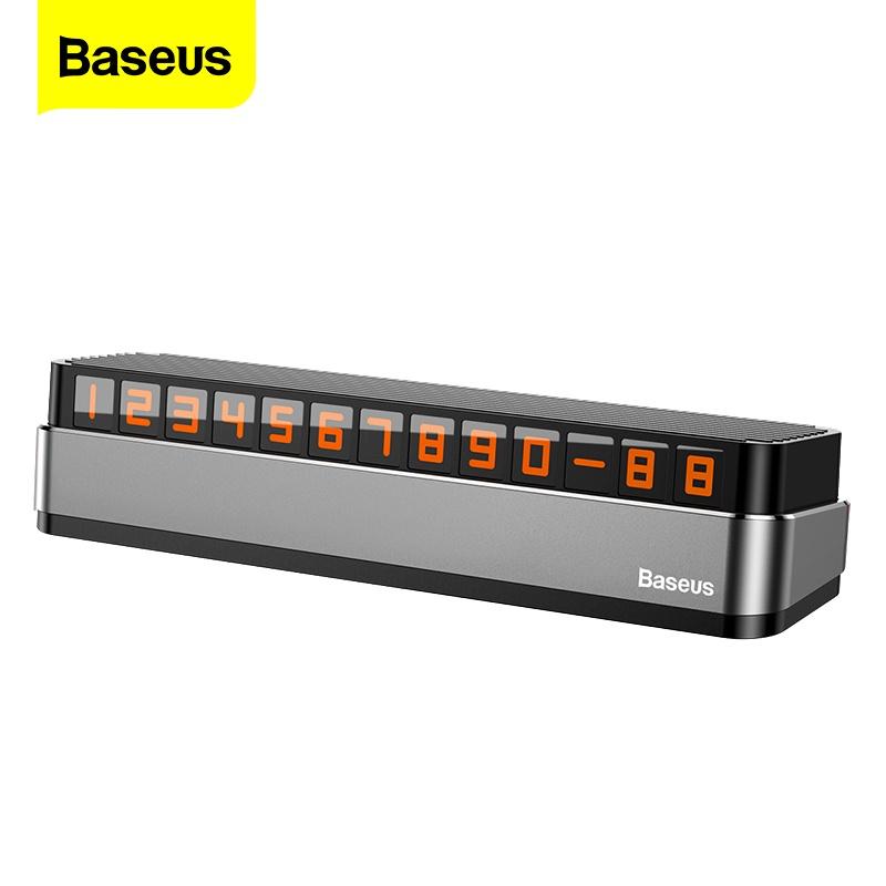 Bảng số điện thoại ô tô baseus - biển báo oto khi đỗ xe tạm thời