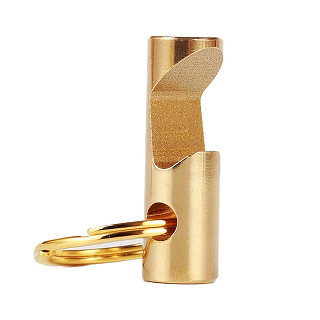 Brass Gold Bottle Opener, with Key Ring, Split Chain Key Holder Smooth Edge