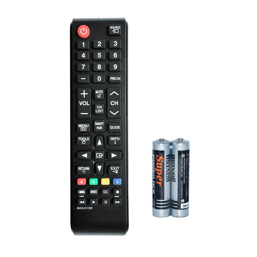 Remote Điều Khiển Dành Cho Smart TV, Internet TV SAMSUNG Smart Hub BN59-01199F (Kèm Pin AAA Maxell)