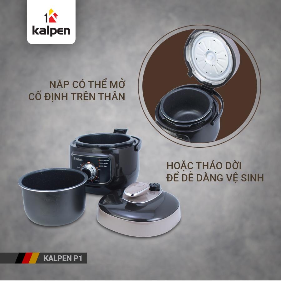 Nồi Áp Suất Điện-Nồi Cơm Điện-Nồi Đa Năng Cao Cấp Model P1 2.5L Hàng Chính Hãng KALPEN-GIA DỤNG ĐỨC Bảo Hành 2 Năm