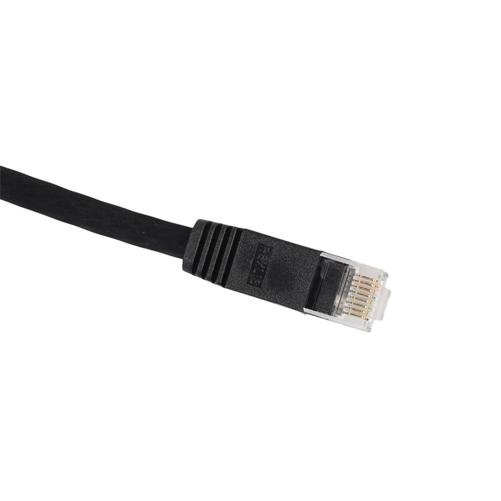 Cat6 Ethernet Patch Flat Cable , Professional Snagless RJ45 Connector Computer Internet Networking LAN Wire Cord Jack Plug 0.5m,1m,3m,5m,10m