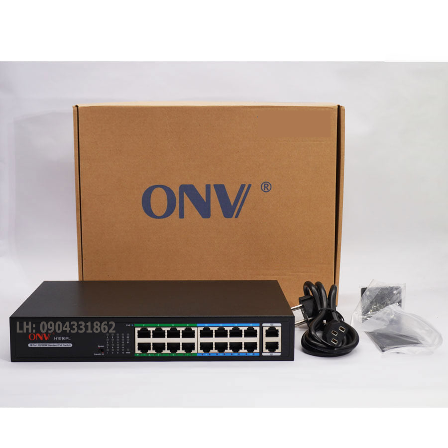 Switch POE 4-8-16 cổng + 2 cổng  Uplink dùng cho camera IP