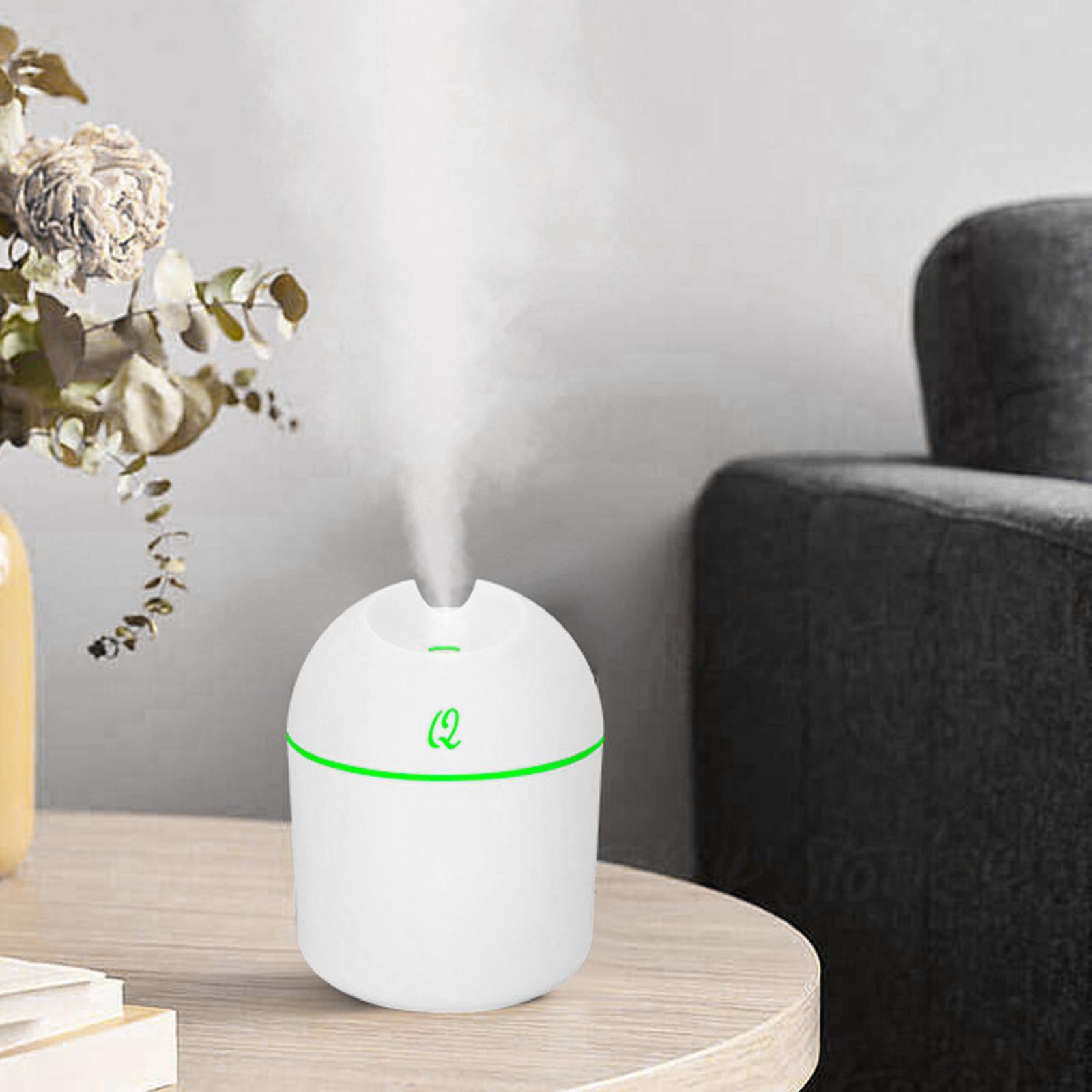 220ml Portable Mist Humidifier with USB Cable Auto Shut Off for Room Desk Office