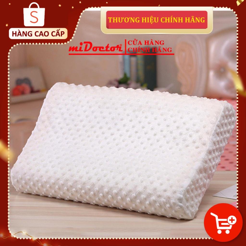 Gối Cao Su Non Chống Đau Cột Sống Dành Cho Người Hay Ngủ Ngáy miDoctor Kích Thước 50 x 30 x 10cm