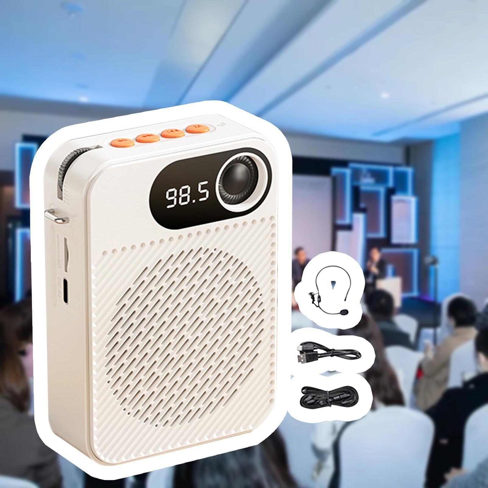 Voice Amplifier Personal Voice Amplifier Portable Speaker Mic Portable Voice Amplifier for Teachers Training Presentation Tour Guide