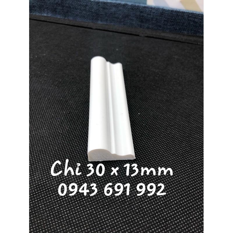 Chỉ nhựa composite bản 3cm màu trắng hoàn thiện bề mặt