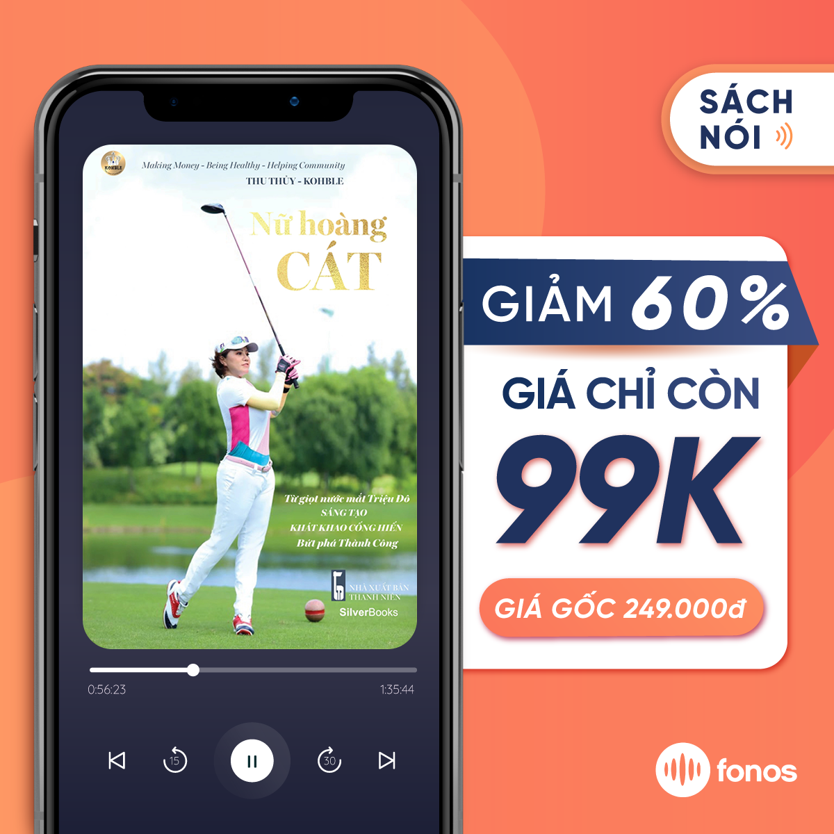 [E-voucher] Sách nói Fonos; Nữ Hoàng Cát