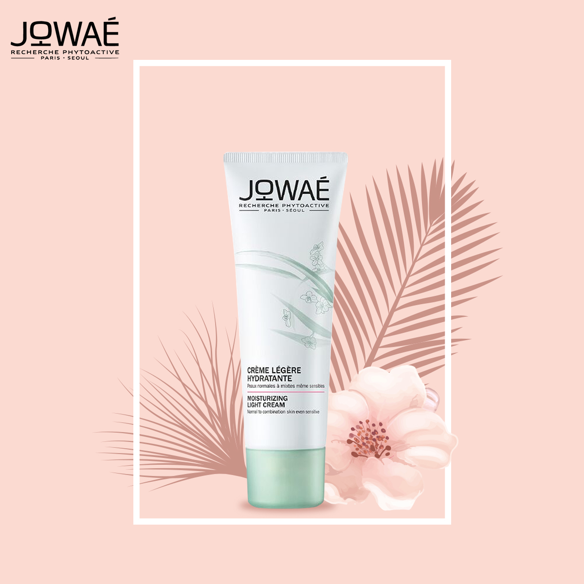 Kem dưỡng ẩm dịu nhẹ JOWAE mỹ phẩm thiên nhiên từ Pháp Moisturizing Light Cream 40ml