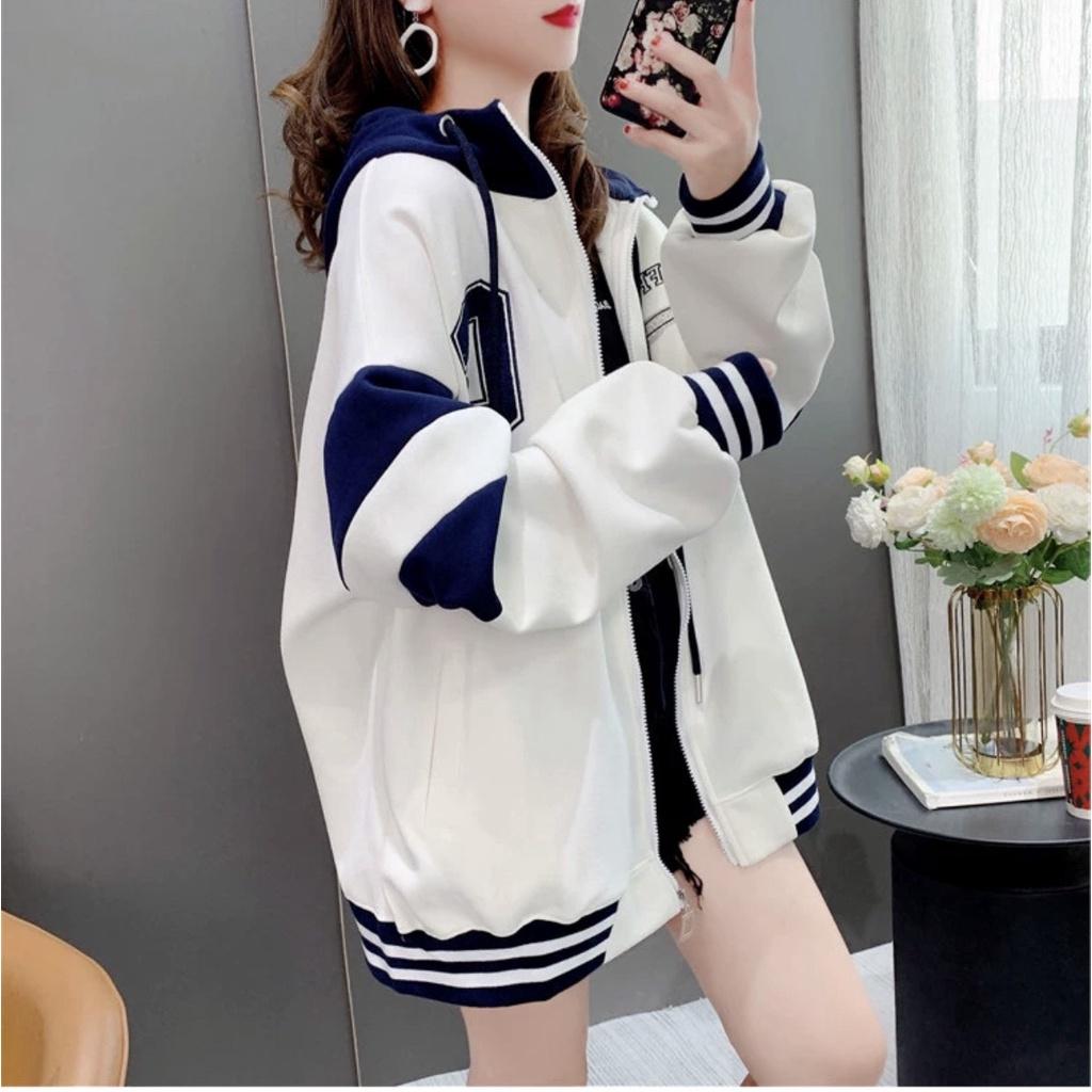 ÁO KHOÁC NỈ NỮ FORM RỘNG PHỐI MÀU CHẤT LỪ DUYÊ DÁNG CỦA PHÁI ĐẸP HÀNG MỚI
