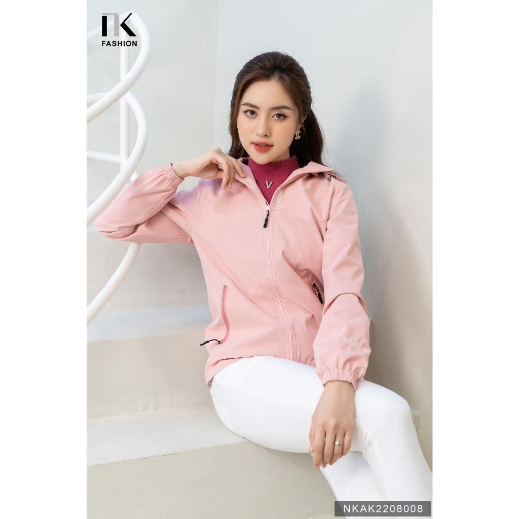 Áo Khoác Gió Nữ Cao Cấp NK FASHION Chất Liệu Nhập Hàn Không Nhăn, Chống Gió Tuyệt Đối NKAK2208008