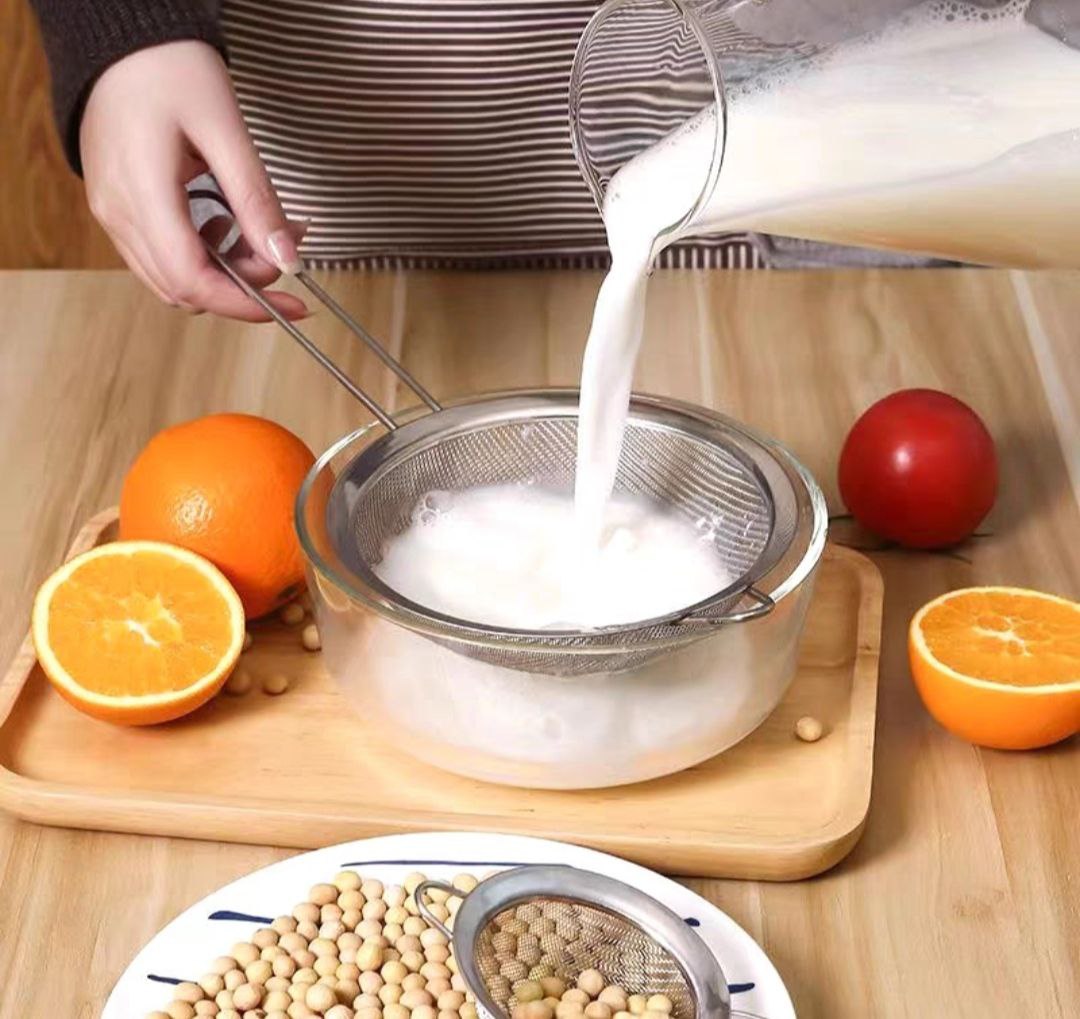 Vợt Rây bột inox lọc trà cafe có tay cầm làm bánh vắt chanh inox - Dụng Cụ Lọc Bột Rây Lọc Sifter Lưới Lọc