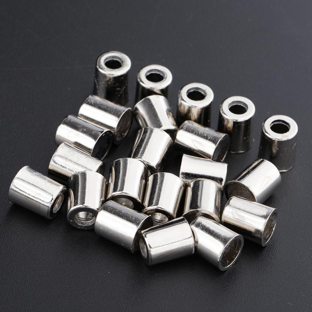 20 Cái Chuông Kim Loại Dây Rút Dây Cuối Dây Dây Chặn Dây Paracord Khóa