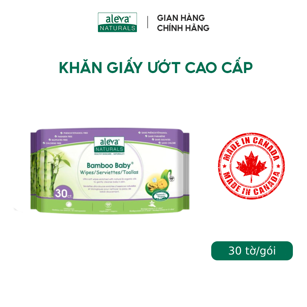 Combo tắm gội, dưỡng ẩm và làm mịn da hàng ngày cho bé Aleva Naturals (size nhỏ)