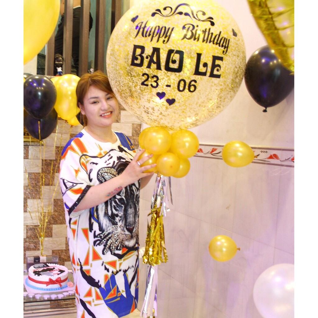 Bóng to nhũ in chữ