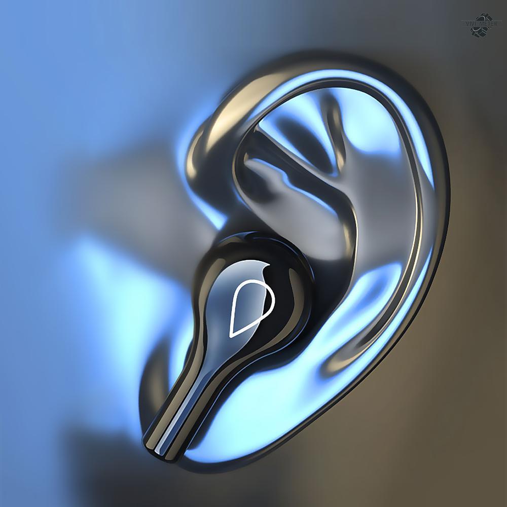 BT 5.0 In-ear Earbuds with Charging Case LED Display Touch Control Auto Connection Charge Phone Up, Black