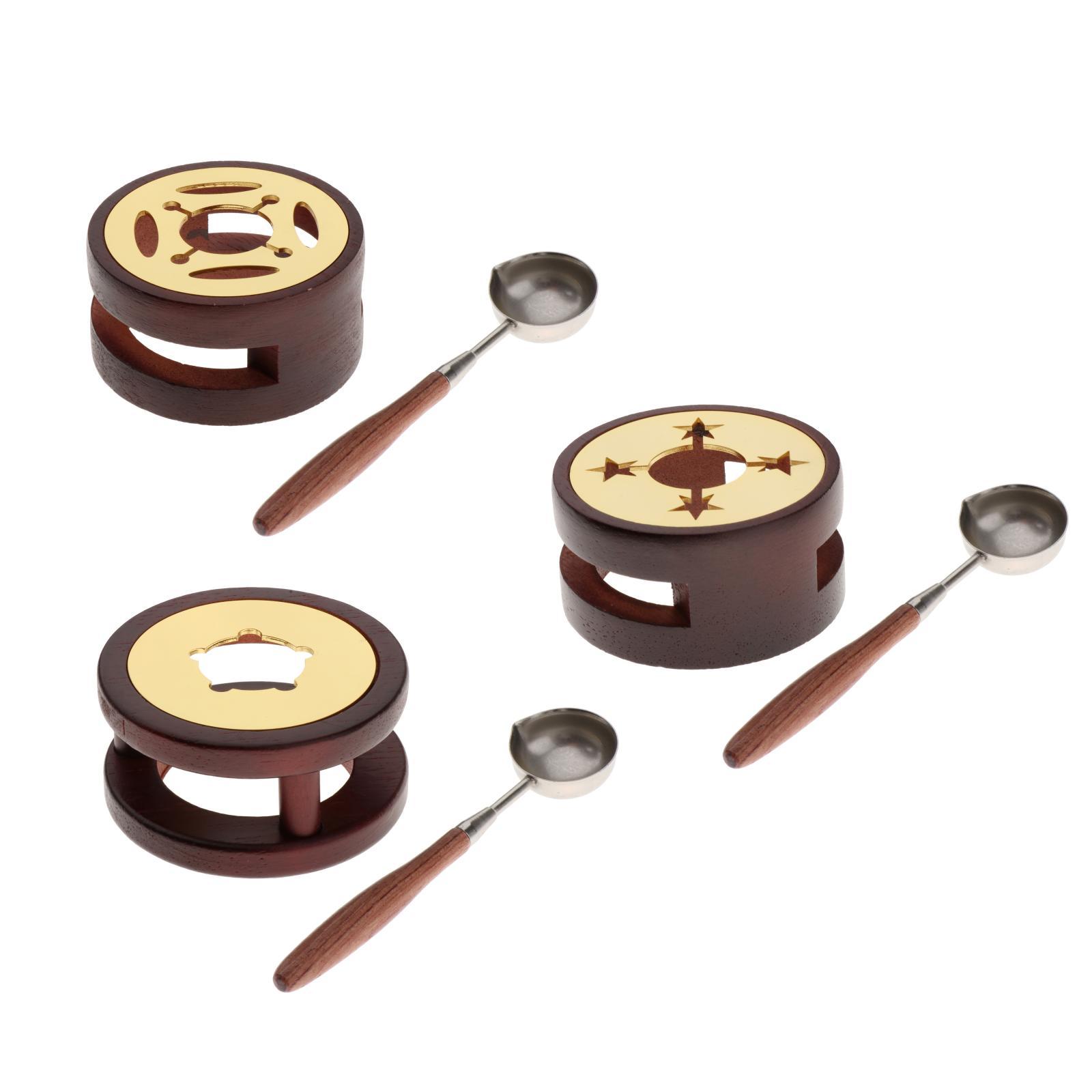 Wax Seal Kit Vintage Style Sealing Wax Furnace Stove Wood Wax Seal Warmer Wax Seal Melting Furnace Tool Decorative Craft Gifts