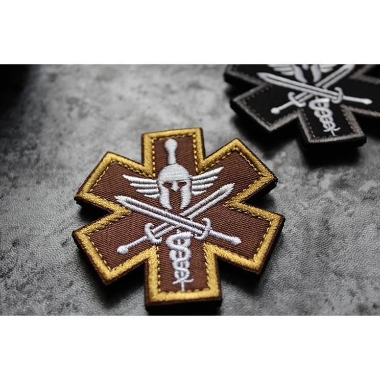 Patch phù hiệu y tế chiến trường dán quần áo_ba lô túi xách