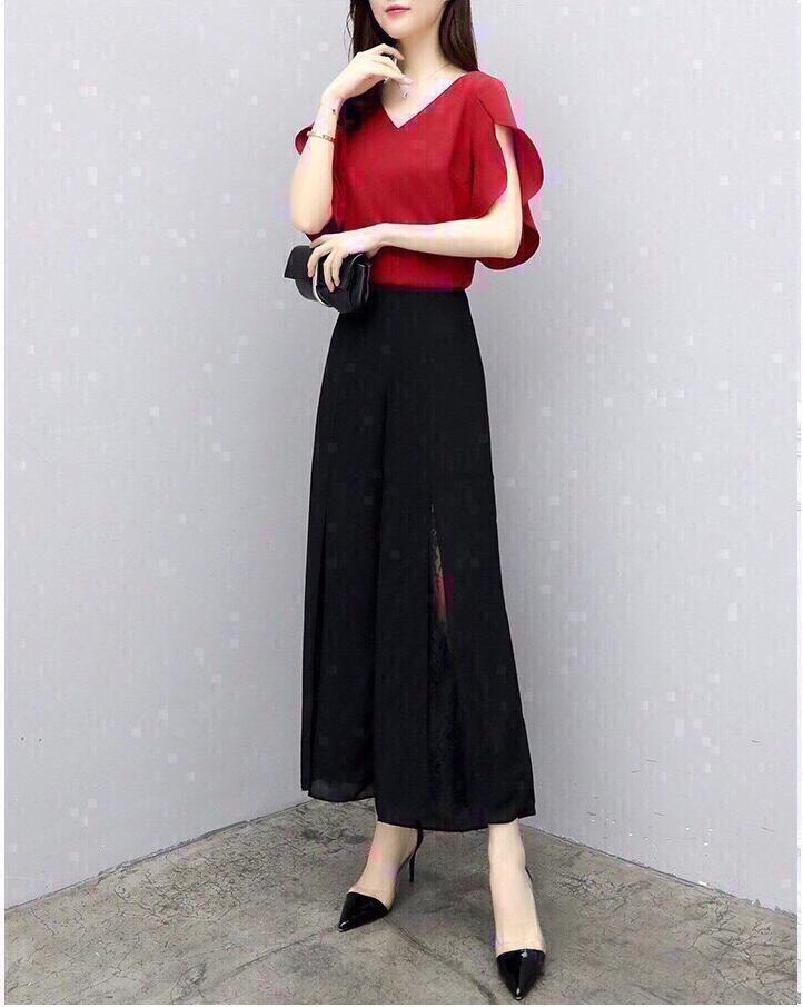 SET BỘ QUẦN ỐNG RỘNG SANG CHẢNH SDVD549