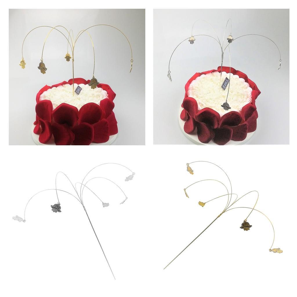 Wedding Party Cake Decoration Treen Shape Delicate Topper Sticks