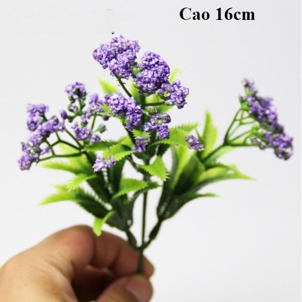 Mô hình cành hoa, lá và cây xanh bằng nhựa như thật trang trí tiểu cảnh, bonsai, DIY