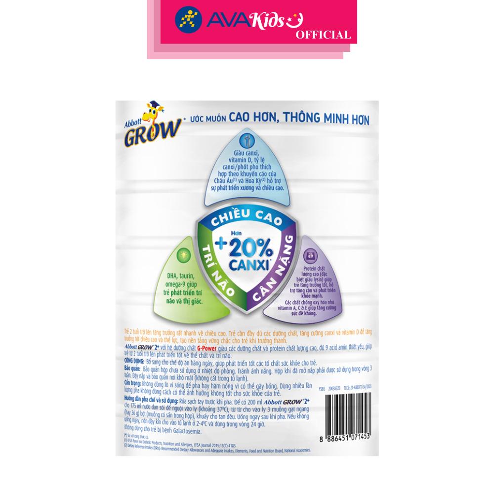 Sữa bột Abbott Grow 2+ hương vani 1.6 kg (từ 2 tuổi)