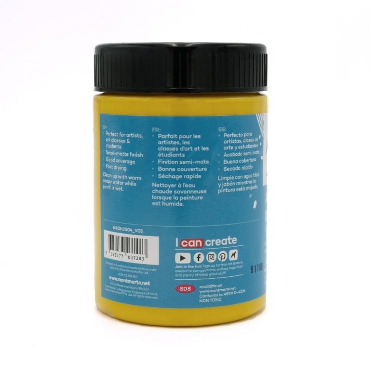 Màu Acrylic Mont Marte 300 ML MSCH3004 - Màu Medium Yellow