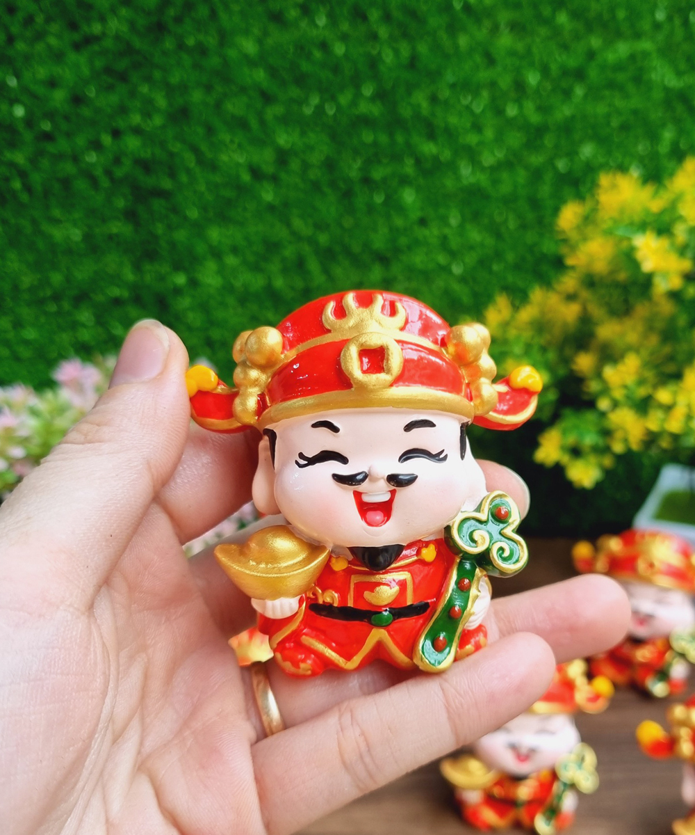 Tượng chibi Thần Tài Như Ý Cát Tường 6cm cao cấp